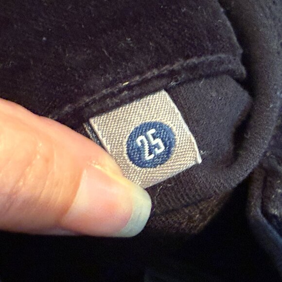 Citizens of Humanity Avedon Velvet Pants Low-Rise Skinny Leg Black - Picture 10 of 12